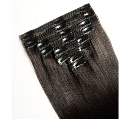 Clip de cabello recto de cútica completa para mujeres negras