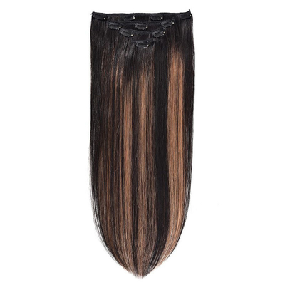 Virgin Highlight Remy Clip de cabello en extensiones 7-9 piezas para el cabello natural real crudo