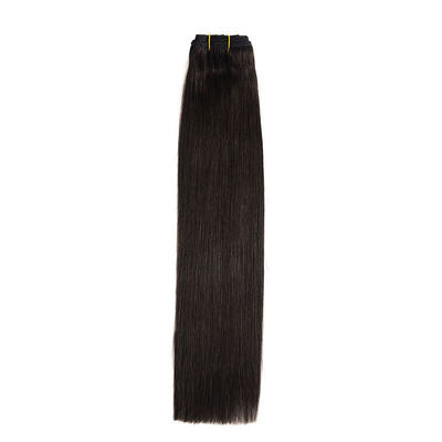 100% de extensiones de cabello humano cuticular completa doble dibujado real virgen en bruto natural Remy Invisible clip sin costura