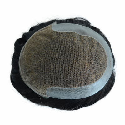 Pequeño/Gran/De tamaño medio Toupee para hombres Prima virgen Sin procesar Reemplazo de pelo humano