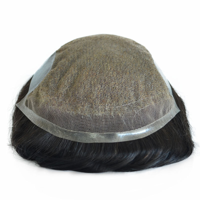 Pequeño/Gran/De tamaño medio Toupee para hombres Prima virgen Sin procesar Reemplazo de pelo humano