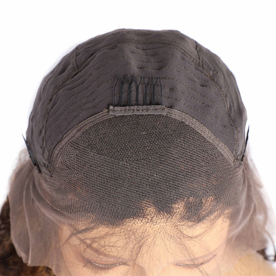 22 pulgadas de pelo brasileño P4/27 transparente encaje de pelo humano pelucas para sus necesidades de cabello