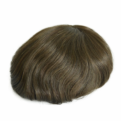 6 pulgadas de encaje base de reemplazo de cabello humano de alta densidad delantera malla sistema de cabello para hombres