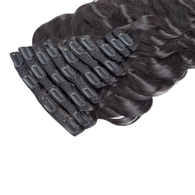 12 Un Grado 1B Color natural Remy virgen cruda brasileña afro Kinky rizado cabello en clip
