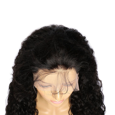 14-28 pulgadas Remy Cabello Ola de agua Frontal Pelucas de cabello humano con nudos blanqueados prepucked
