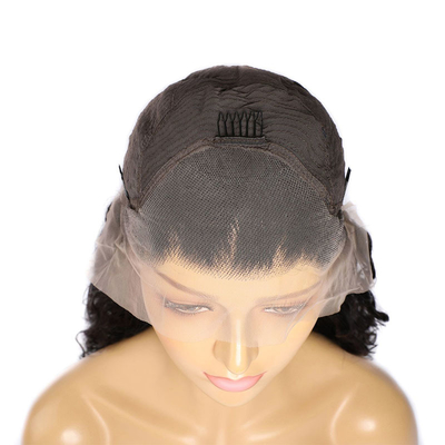 14-28 pulgadas Remy Cabello Ola de agua Frontal Pelucas de cabello humano con nudos blanqueados prepucked