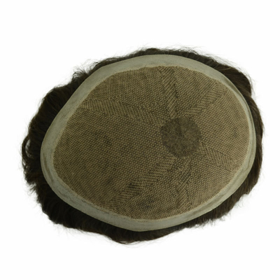 1B Color natural Cabello Remy humano No quirúrgico Reemplazo de cabello Toupee para hombres