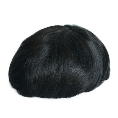 1B Color natural Cabello Remy humano No quirúrgico Reemplazo de cabello Toupee para hombres