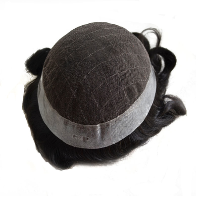HD estilo y encaje suave para el hombre peluca de pelo de 6 pulgadas de largo afro rizado tejido toupe para hombres negros
