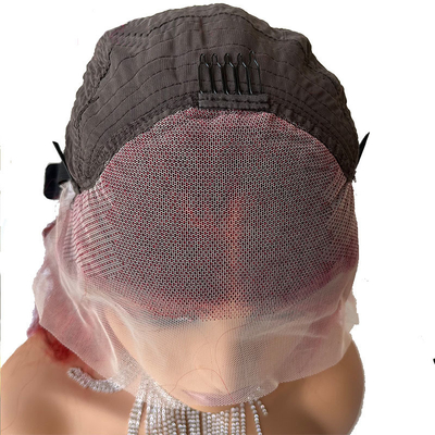 Tamaño promedio 100% Cabello humano Rojo Marrón Destacar cuerpo Onda HD encaje Peruca Vendedor de cabello crudo