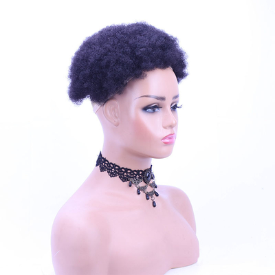 Verdadero brazil virgen afro rizado cabello humano para mujeres medio hombre hecho técnica