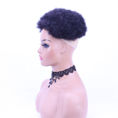 Verdadero brazil virgen afro rizado cabello humano para mujeres medio hombre hecho técnica