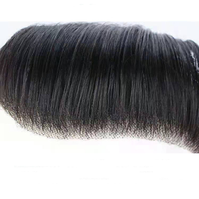 Super PU Skin Hair Topper 100% Cabello humano Diseño de toupe derecho con V Loop Invisible Frente