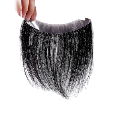 Super PU Skin Hair Topper 100% Cabello humano Diseño de toupe derecho con V Loop Invisible Frente