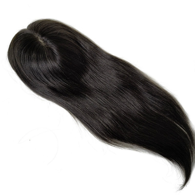 Alta densidad Europa Parte libre de seda Base superior 1B Real Remy Cabello crudo peluca toupee Piezas de tope para mujeres