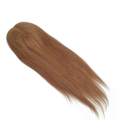 Alta densidad Europa Parte libre de seda Base superior 1B Real Remy Cabello crudo peluca toupee Piezas de tope para mujeres