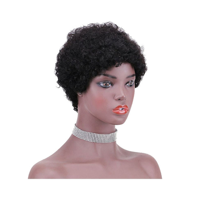 Cabello brasileño cortado cortado cortado pelucas de cabello virgen para mujeres negras 100% cabello humano superior