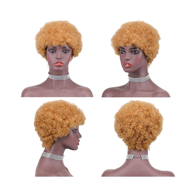 Cabello brasileño cortado cortado cortado pelucas de cabello virgen para mujeres negras 100% cabello humano superior