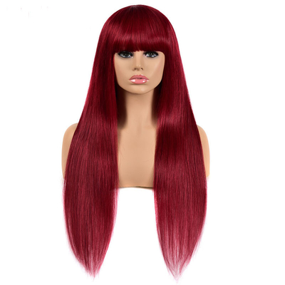 Cuticle virgen alineado hueso recto cabello humano pelucas 12A cabello remy sin derramamiento liso