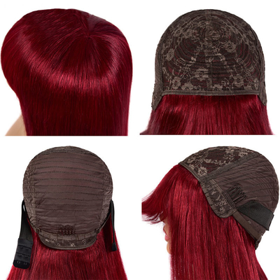 Cuticle virgen alineado hueso recto cabello humano pelucas 12A cabello remy sin derramamiento liso