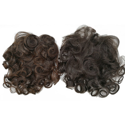 Cobertura completa y estilo rizado Remy Toppers de pelo con pelo humano natural brasileño
