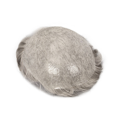 Diseño izquierdo de piel super delgada Mirage humano masculino de pelo púbico Parche de pelo para hombres