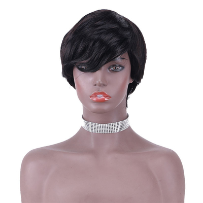 Material base de encaje suizo Peinado de brujas Peinados para cabello humano Perucas para mujeres negras