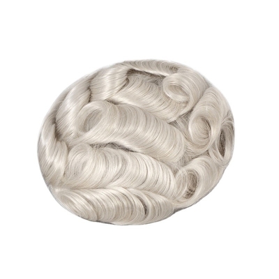 Diseño de toupeo derecho ruso Atado a mano Cuero cabelludo completo HD Sistema de cabello humano de encaje Peruca cabello virgen