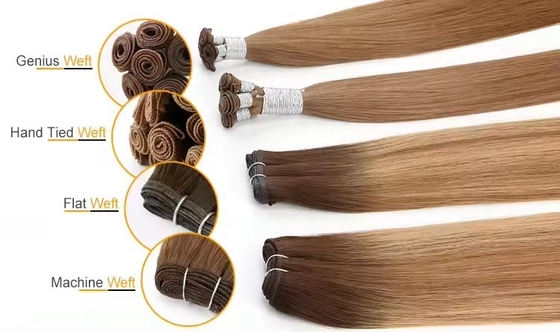 100% Remy Cabello Virgen Genius tejido de cabello humano crudo Varios estilos de cabello virgen de calidad