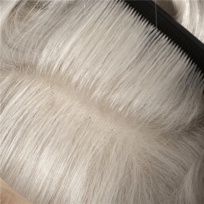 Diseño de toupeo derecho ruso Atado a mano Cuero cabelludo completo HD Sistema de cabello humano de encaje Peruca cabello virgen