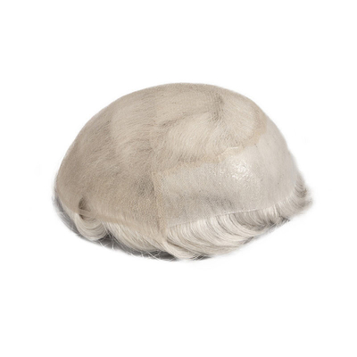 Diseño de toupeo derecho ruso Atado a mano Cuero cabelludo completo HD Sistema de cabello humano de encaje Peruca cabello virgen