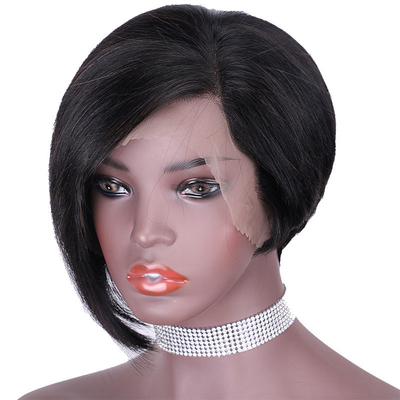 Precio asequible Cuticle completo 13 * 4 encaje Frontal Pelucas cortas para diseño de moda Listo para el envío