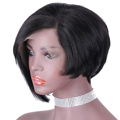 Precio asequible Cuticle completo 13 * 4 encaje Frontal Pelucas cortas para diseño de moda Listo para el envío