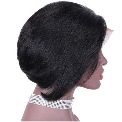 Precio asequible Cuticle completo 13 * 4 encaje Frontal Pelucas cortas para diseño de moda Listo para el envío