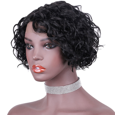 Cabello humano brasileño asequible T Parte Frontal de encaje Perucas para tamaño pequeño / grande / promedio