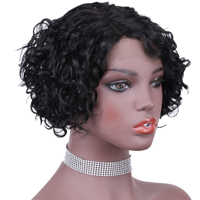 Cabello humano brasileño asequible T Parte Frontal de encaje Perucas para tamaño pequeño / grande / promedio