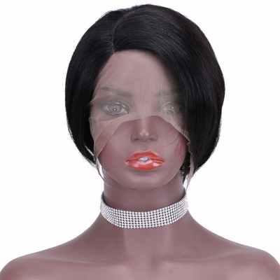 Cabello humano brasileño asequible T Parte Frontal de encaje Perucas para tamaño pequeño / grande / promedio