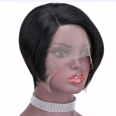 Cabello humano brasileño asequible T Parte Frontal de encaje Perucas para tamaño pequeño / grande / promedio