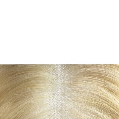 TP29 Toppers para el cabello Platino rubio 613 Color Un clip en toupe para adelgazar el cabello