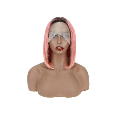 10-14 pulgadas de hueso recto 13*4 HD encaje Frontal virgen cruda 100% peruano Bob corto pelucas de cabello humano