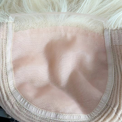 6x6 Topper libre de piezas de seda de base de platino Blonde Clip en toupee para personalizado