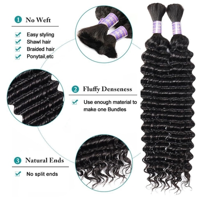 Colores adecuados para teñir Afro Kinky Granel Extensión de cabello humano para trenza de cabello virgen Sí