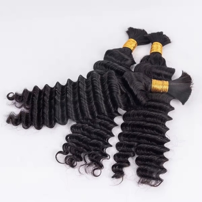 Colores adecuados para teñir Afro Kinky Granel Extensión de cabello humano para trenza de cabello virgen Sí