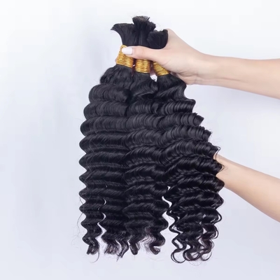 Colores adecuados para teñir Afro Kinky Granel Extensión de cabello humano para trenza de cabello virgen Sí