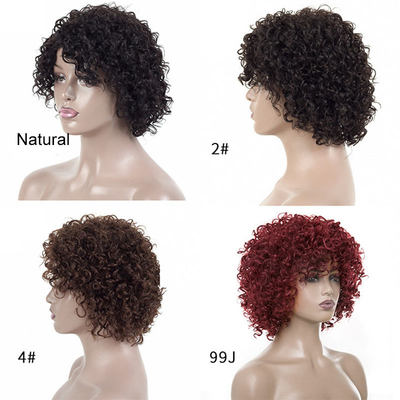 Color de pintura adecuado TODOS LOS COLORES Cabello humano Pelucas cortas para mujeres listas para el envío