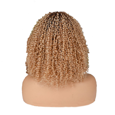 250% Densidad Afro Kinky Curly Corto Pixie Cortar Pelo Humano Pelucas para Mujeres Negras desde arriba