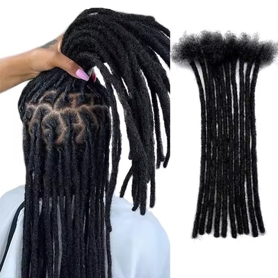 Extensión de cabello humano estilos de rastro con extremos rizados estilo de pelo negro rastro de rastro