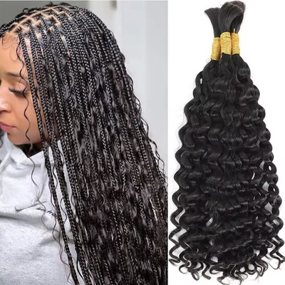Loose Deep Wave Wet And Wavy Boho Human Braiding Raw Hair Bulk para hacer negocios exitosos