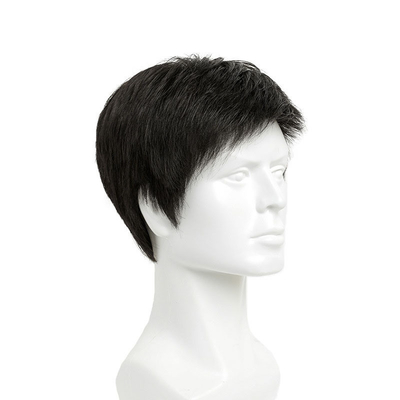Material de base de encaje suizo 100% humano Pelucas vírgenes sin procesar Peruca para hombres