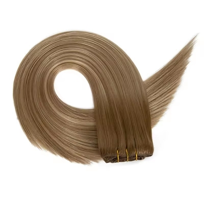 El 100% de cabello humano de primera línea, Kinky Straight Raw Clip en extensiones de cabello natural.